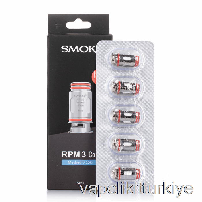 Vape Türkiye Smok Rpm 3 Yedek Bobin 0.15ohm Rpm 3 Mesh Bobin
